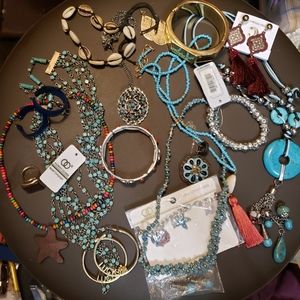 Vintage Faux Turquoise Real Turqioise Estate Jewelry